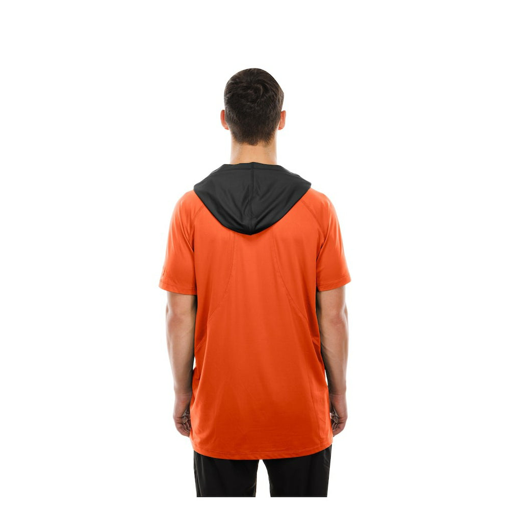 Cincinnati Bengals New Era Combine Authentic Hooded Raglan Short-Sleeve T-Shirt - Orange T-shirts