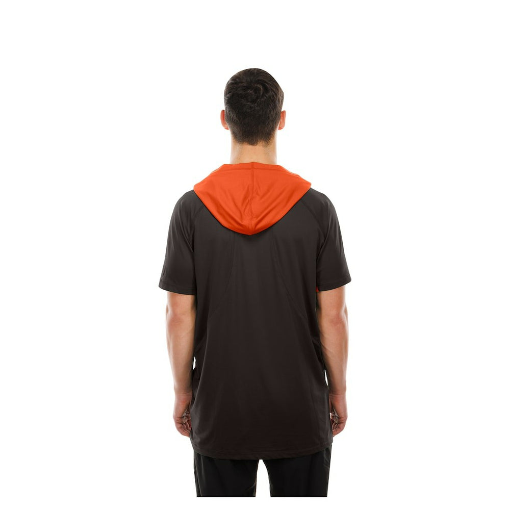 Cleveland Browns New Era Combine Authentic Hooded Raglan Short-Sleeve T-Shirt - Brown T-shirts