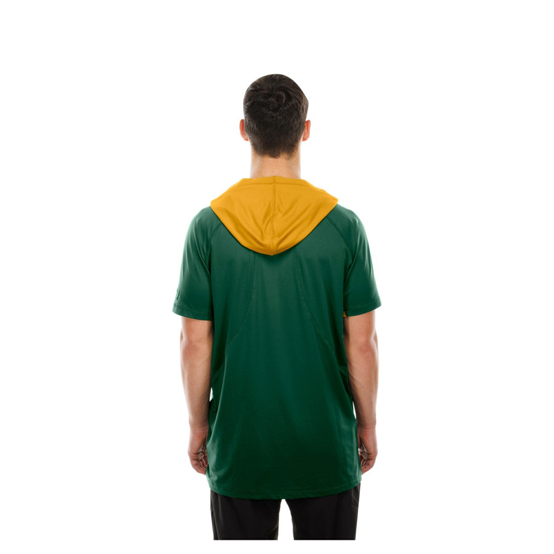 Green Bay Packers New Era Combine Authentic Hooded Raglan Short-Sleeve T-Shirt - Green T-shirts