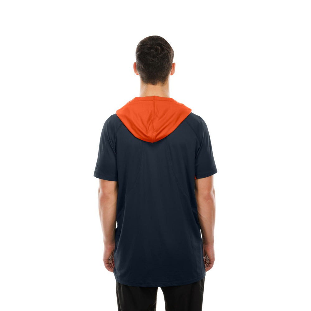 Denver Broncos New Era Combine Authentic Hooded Raglan Short-Sleeve T-Shirt - Navy T-shirts