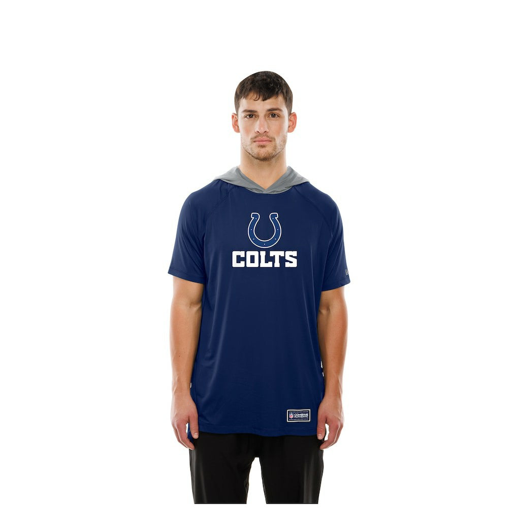 Indianapolis Colts New Era Combine Authentic Hooded Raglan Short-Sleeve T-Shirt - Royal T-shirts