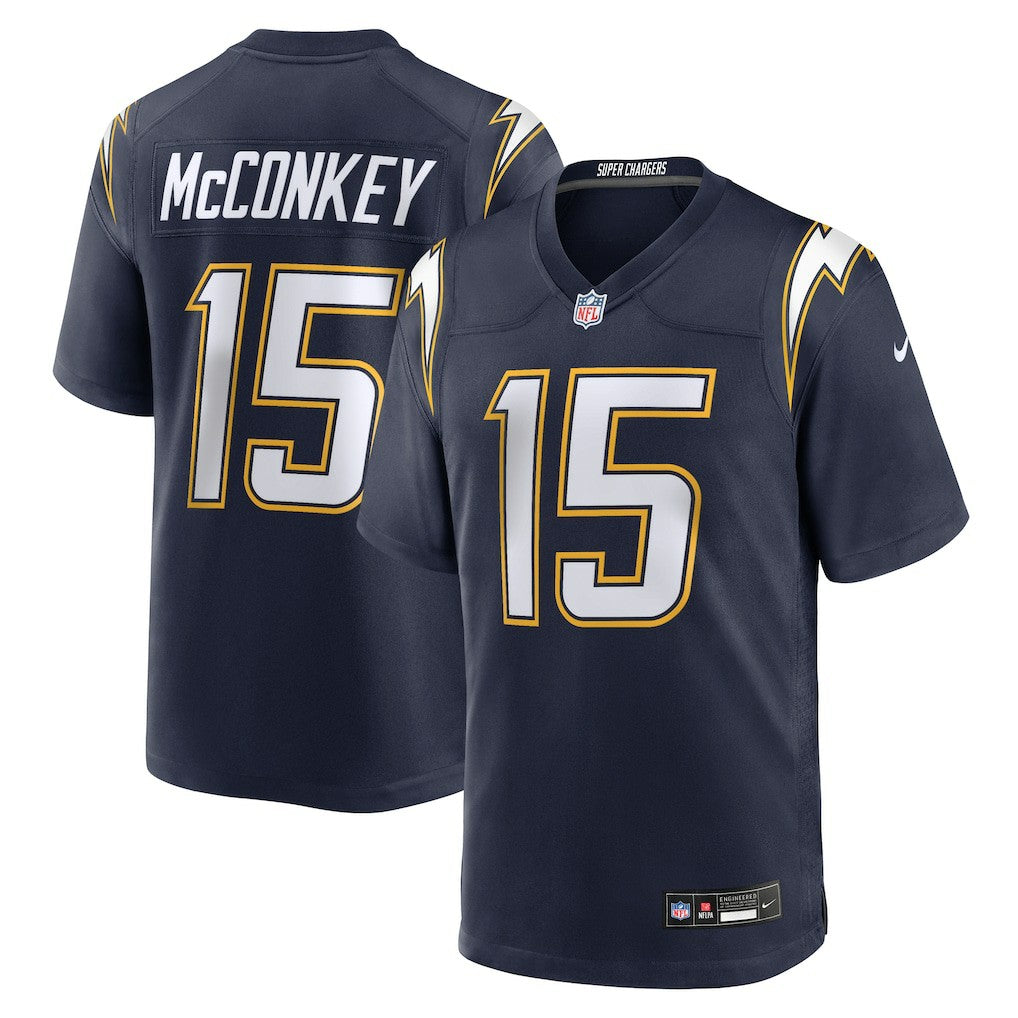 Ladd McConkey Los Angeles Chargers Alternate Super Chargers Game Player Jersey - Navy Jerseys