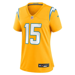 Ladd McConkey Los Angeles Chargers Women's Alternate Charger Power Game Jersey - Gold Jerseys