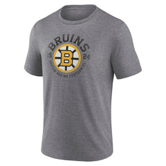 Boston Bruins Centennial Rewind Tri-Blend T-Shirt - Heather Gray | US 202633192