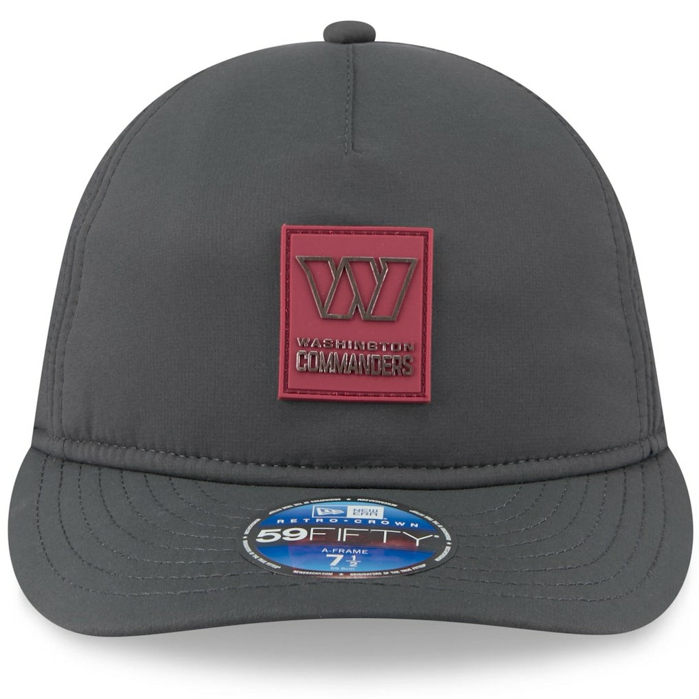 Washington Commanders New Era 2025 Sideline Cold Weather Retro Crown 59FIFTY Fitted Hat - Charcoal Hats