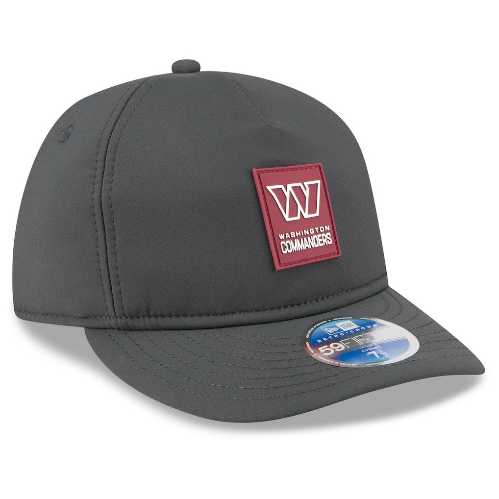 Washington Commanders New Era 2025 Sideline Cold Weather Retro Crown 59FIFTY Fitted Hat - Charcoal Hats
