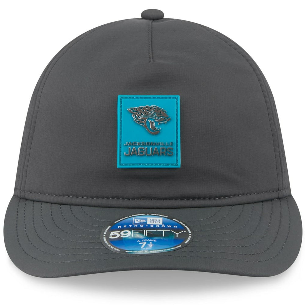 Jacksonville Jaguars New Era 2025 Sideline Cold Weather Retro Crown 59FIFTY Fitted Hat - Charcoal Hats