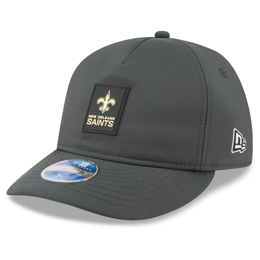 New Orleans Saints New Era 2025 Sideline Cold Weather Retro Crown 59FIFTY Fitted Hat - Charcoal Hats