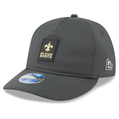 New Orleans Saints New Era 2025 Sideline Cold Weather Retro Crown 59FIFTY Fitted Hat - Charcoal Hats