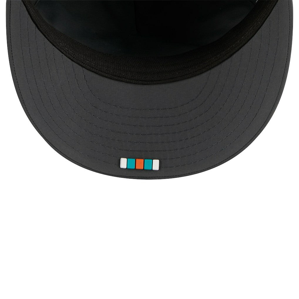 Miami Dolphins New Era 2025 Sideline Cold Weather Retro Crown 59FIFTY Fitted Hat - Charcoal Hats