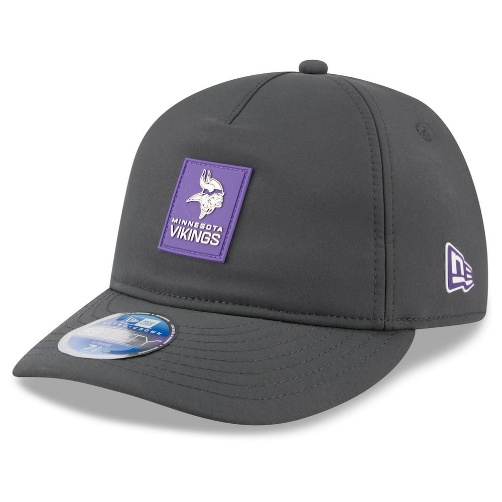 Minnesota Vikings New Era 2025 Sideline Cold Weather Retro Crown 59FIFTY Fitted Hat - Charcoal Hats