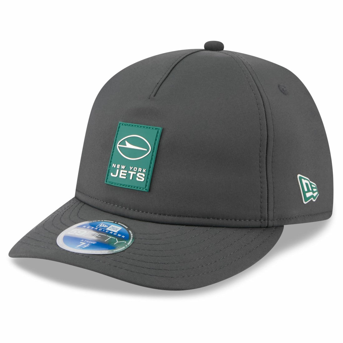 New York Jets New Era 2025 Sideline Cold Weather Retro Crown 59FIFTY Fitted Hat - Charcoal Hats