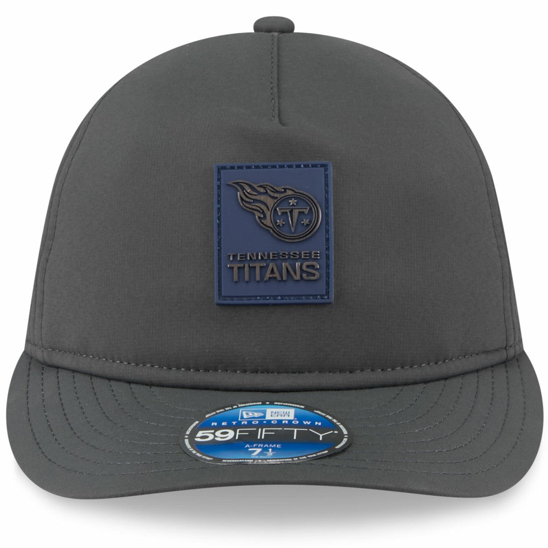 Tennessee Titans New Era 2025 Sideline Cold Weather Retro Crown 59FIFTY Fitted Hat - Charcoal Hats