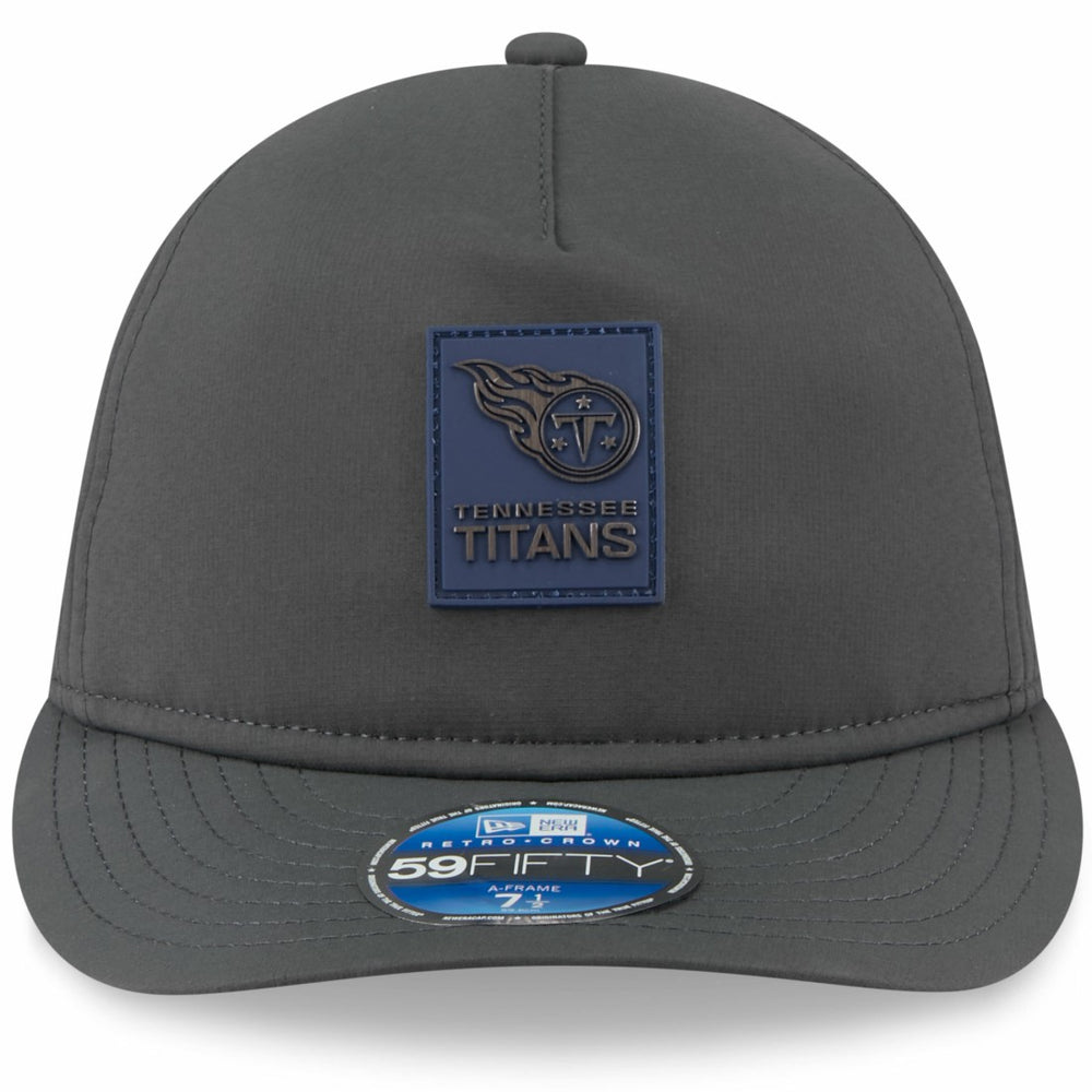 Tennessee Titans New Era 2025 Sideline Cold Weather Retro Crown 59FIFTY Fitted Hat - Charcoal Hats