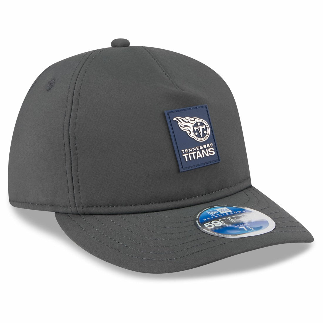 Tennessee Titans New Era 2025 Sideline Cold Weather Retro Crown 59FIFTY Fitted Hat - Charcoal Hats