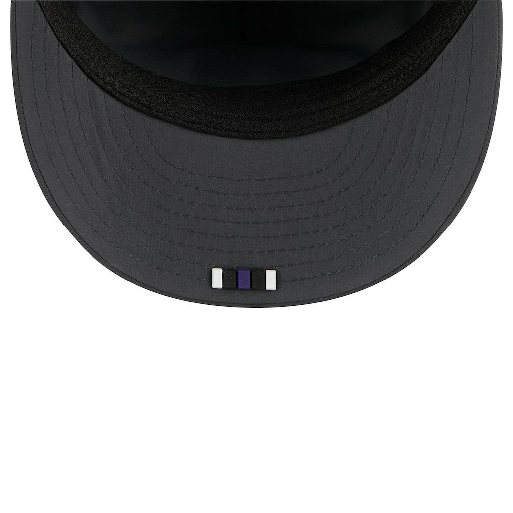 Baltimore Ravens New Era 2025 Sideline Cold Weather Retro Crown 59FIFTY Fitted Hat - Charcoal Hats