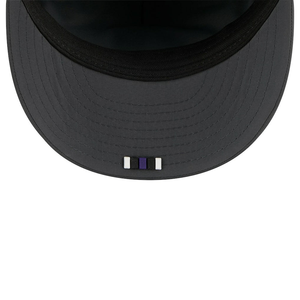Baltimore Ravens New Era 2025 Sideline Cold Weather Retro Crown 59FIFTY Fitted Hat - Charcoal Hats