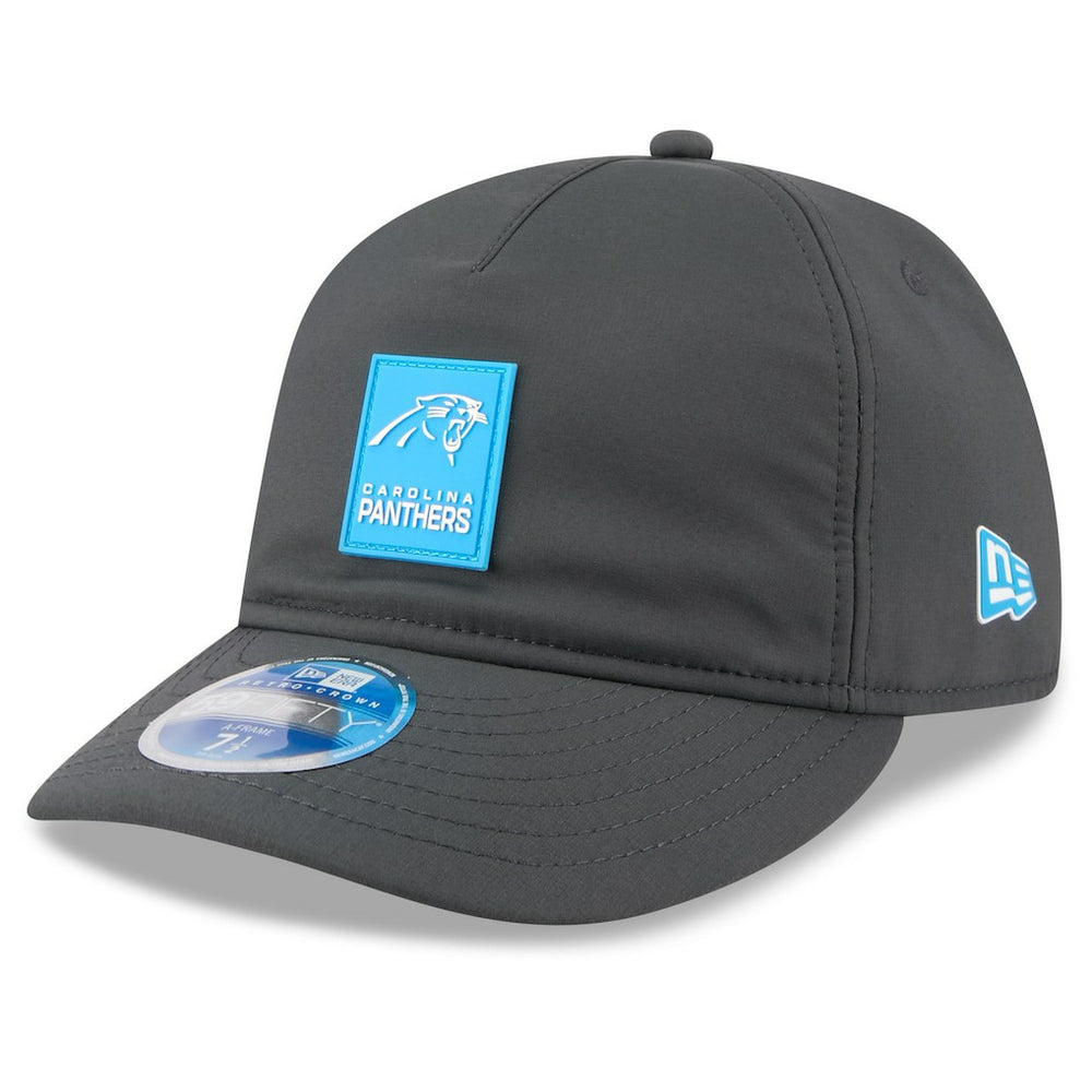 Carolina Panthers New Era 2025 Sideline Cold Weather Retro Crown 59FIFTY Fitted Hat - Charcoal Hats