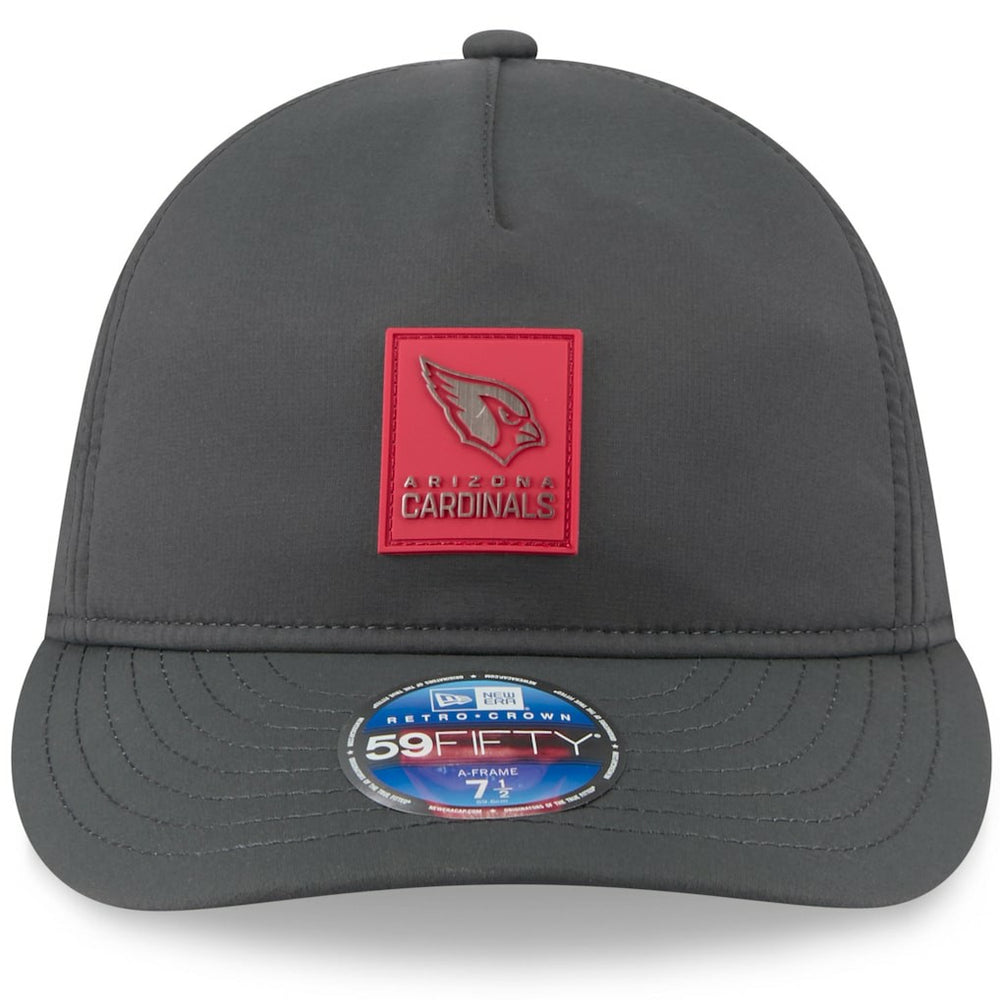 Arizona Cardinals New Era 2025 Sideline Cold Weather Retro Crown 59FIFTY Fitted Hat - Charcoal Hats