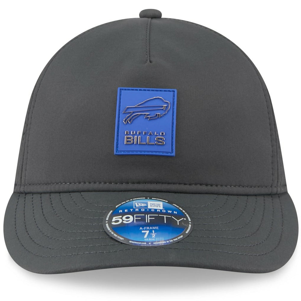 Buffalo Bills New Era 2025 Sideline Cold Weather Retro Crown 59FIFTY Fitted Hat - Charcoal Hats