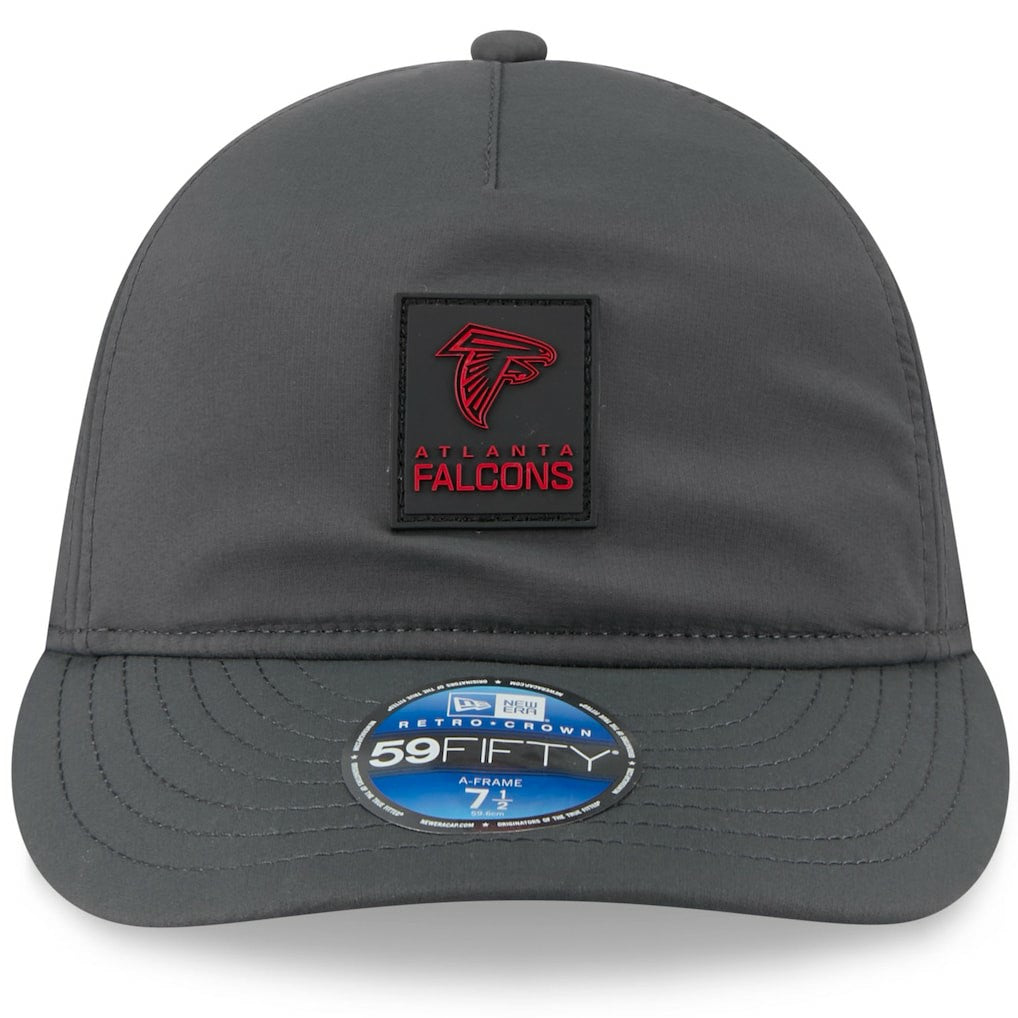 Atlanta Falcons New Era 2025 Sideline Cold Weather Retro Crown 59FIFTY Fitted Hat - Charcoal Hats