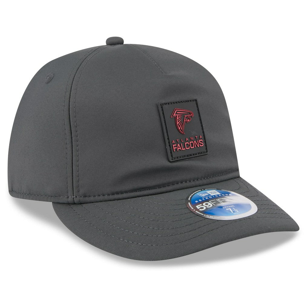 Atlanta Falcons New Era 2025 Sideline Cold Weather Retro Crown 59FIFTY Fitted Hat - Charcoal Hats