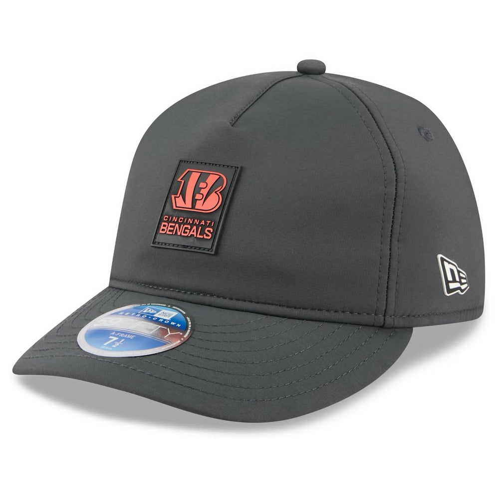 Cincinnati Bengals New Era 2025 Sideline Cold Weather Retro Crown 59FIFTY Fitted Hat - Charcoal Hats