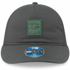 Green Bay Packers New Era 2025 Sideline Cold Weather Retro Crown 59FIFTY Fitted Hat - Charcoal Hats