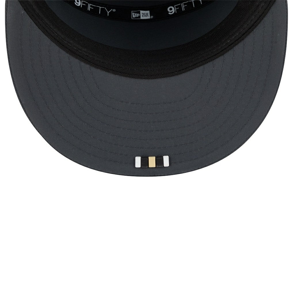 New Orleans Saints New Era 2025 Sideline Cold Weather Split Panel 9FIFTY Snapback Hat - Charcoal Hats