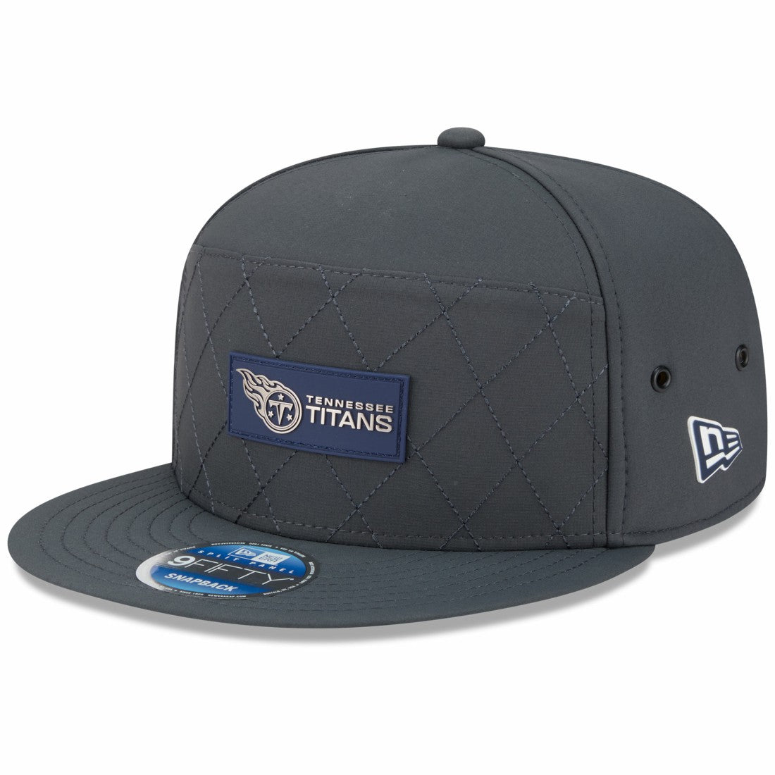 Tennessee Titans New Era 2025 Sideline Cold Weather Split Panel 9FIFTY Snapback Hat - Charcoal Hats