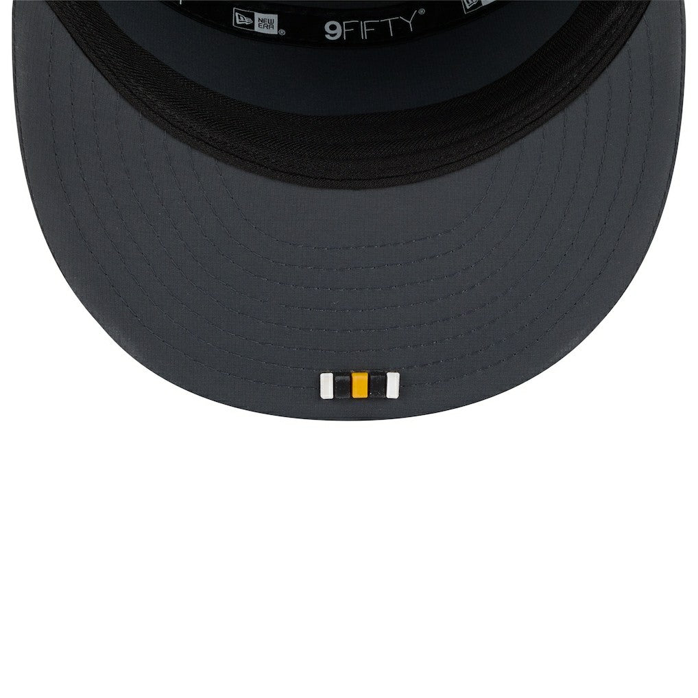 Pittsburgh Steelers New Era 2025 Sideline Cold Weather Split Panel 9FIFTY Snapback Hat - Charcoal Hats