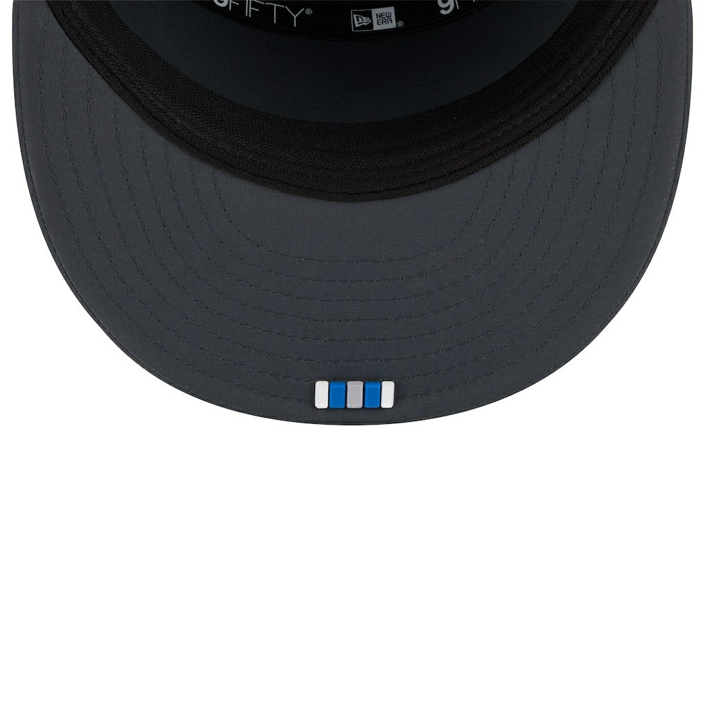 Detroit Lions New Era 2025 Sideline Cold Weather Split Panel 9FIFTY Snapback Hat - Charcoal Hats