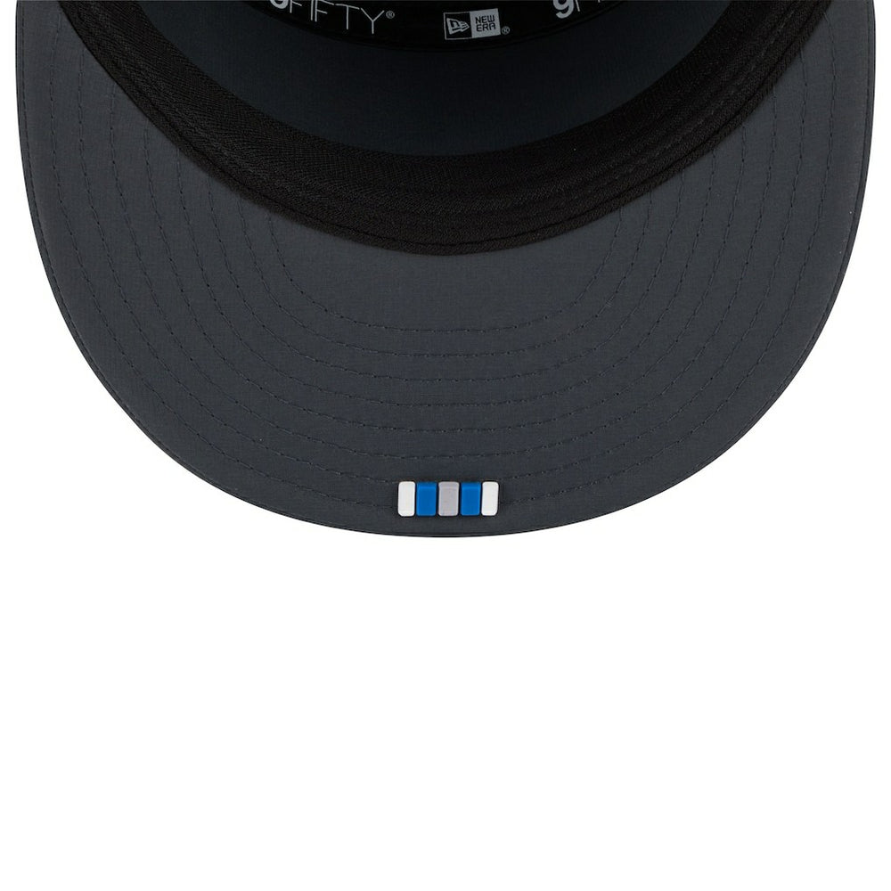 Detroit Lions New Era 2025 Sideline Cold Weather Split Panel 9FIFTY Snapback Hat - Charcoal Hats