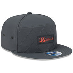 Cincinnati Bengals New Era 2025 Sideline Cold Weather Split Panel 9FIFTY Snapback Hat - Charcoal Hats