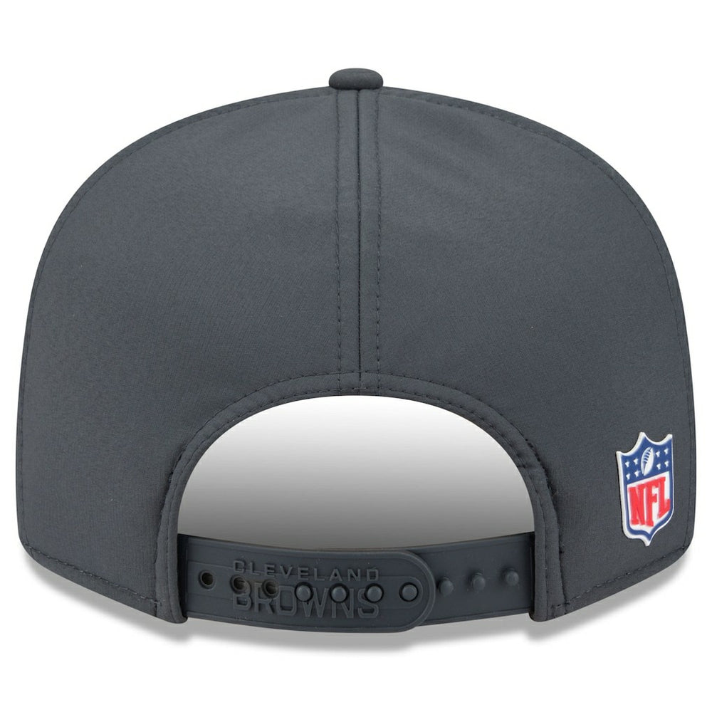 Cleveland Browns New Era 2025 Sideline Cold Weather Split Panel 9FIFTY Snapback Hat - Charcoal Hats