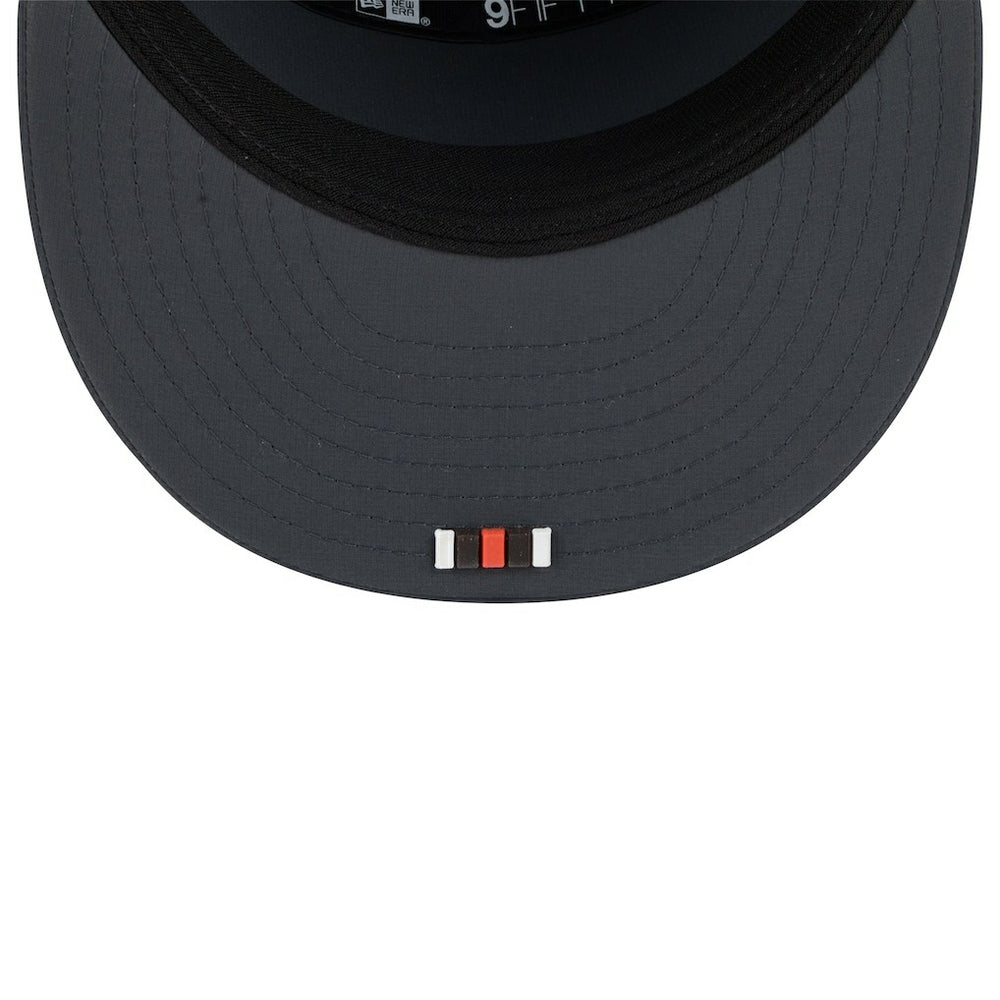 Cleveland Browns New Era 2025 Sideline Cold Weather Split Panel 9FIFTY Snapback Hat - Charcoal Hats