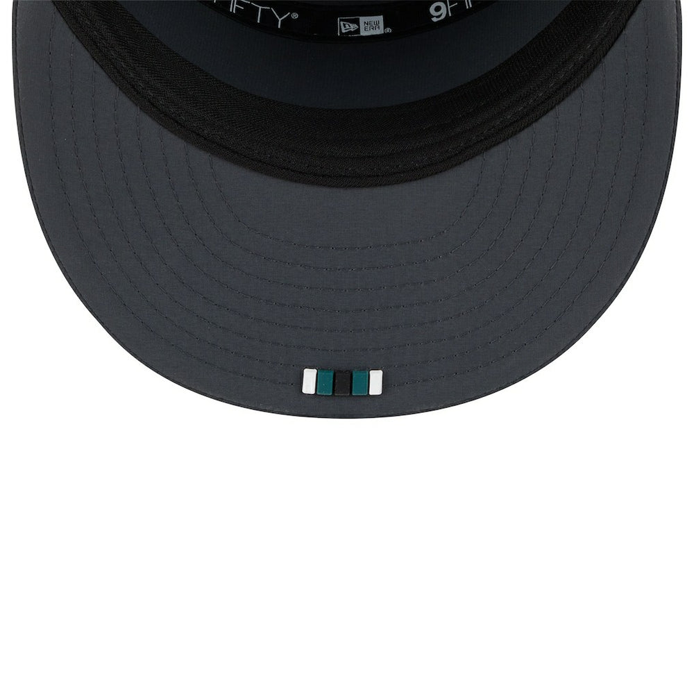 Philadelphia Eagles New Era 2025 Sideline Cold Weather Split Panel 9FIFTY Snapback Hat - Charcoal Hats