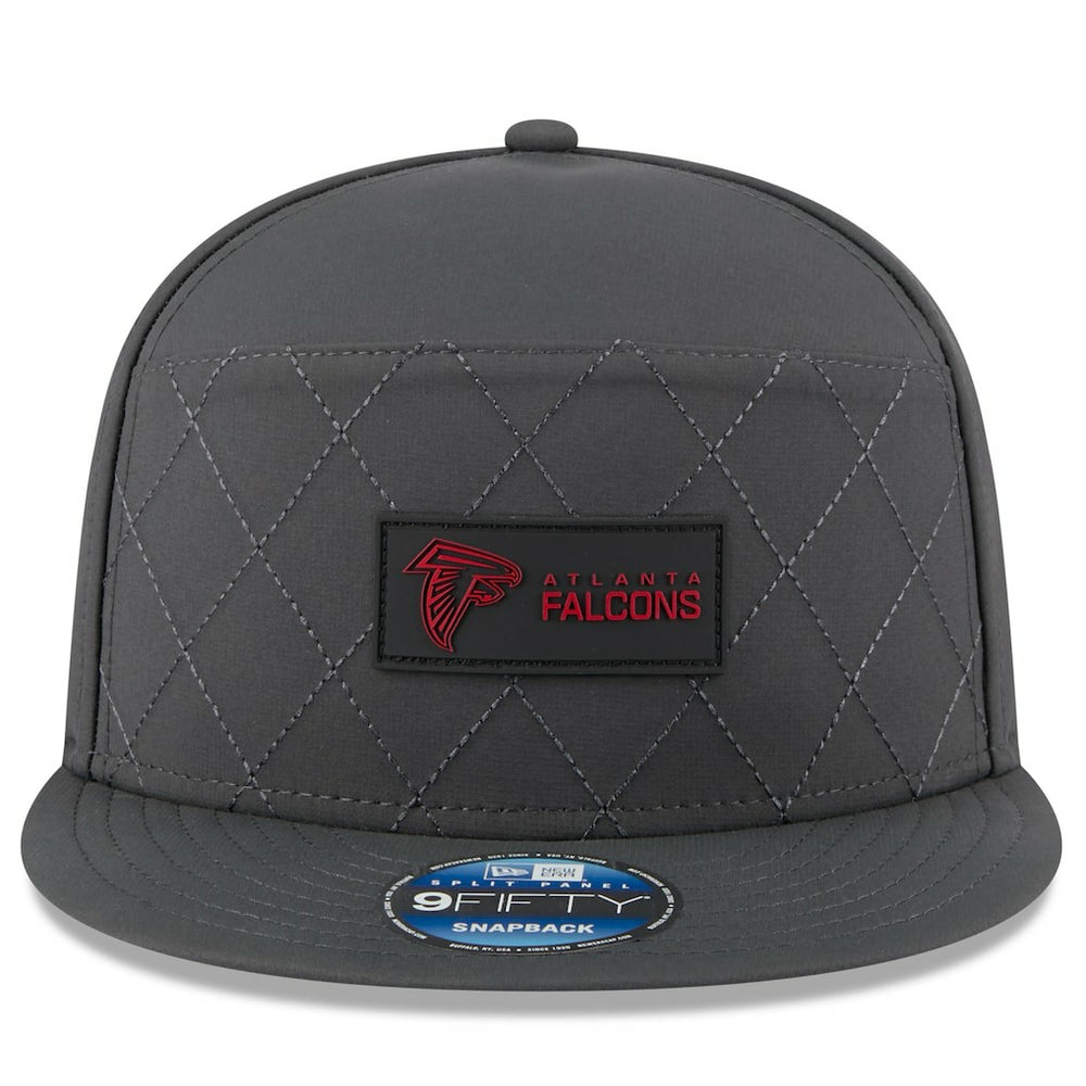 Atlanta Falcons New Era 2025 Sideline Cold Weather Split Panel 9FIFTY Snapback Hat - Charcoal Hats
