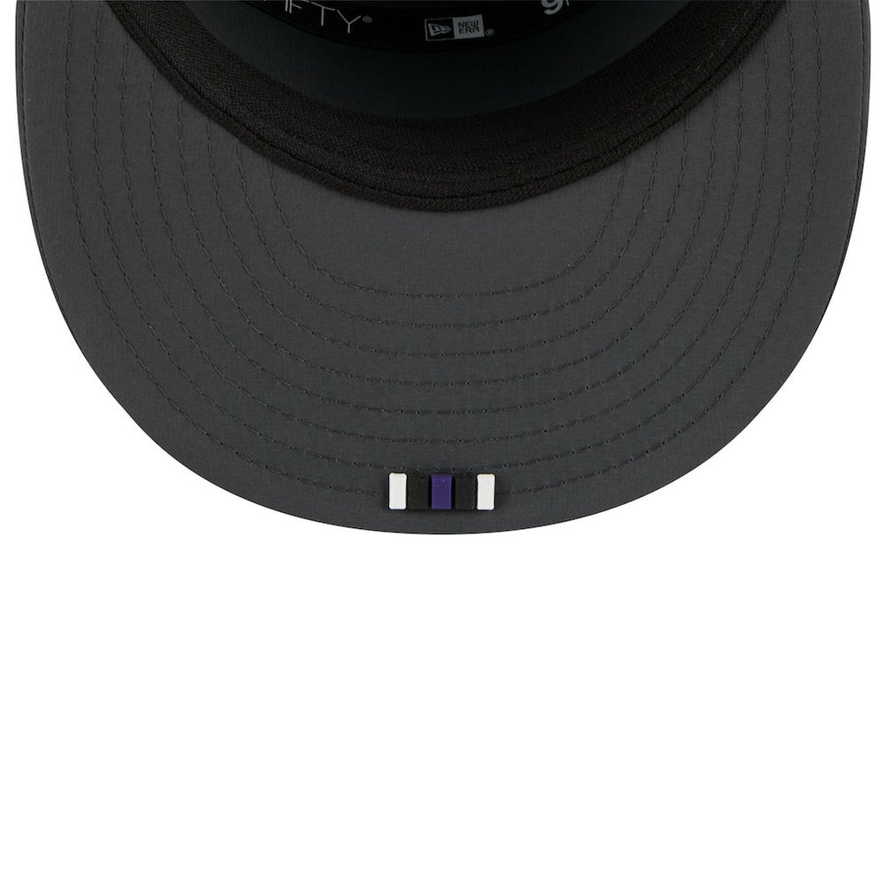 Baltimore Ravens New Era 2025 Sideline Cold Weather Split Panel 9FIFTY Snapback Hat - Charcoal Hats