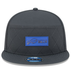 Buffalo Bills New Era 2025 Sideline Cold Weather Split Panel 9FIFTY Snapback Hat - Charcoal Hats