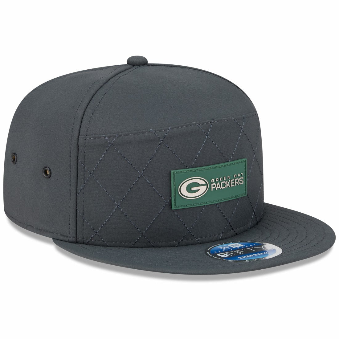 Green Bay Packers New Era 2025 Sideline Cold Weather Split Panel 9FIFTY Snapback Hat - Charcoal Hats