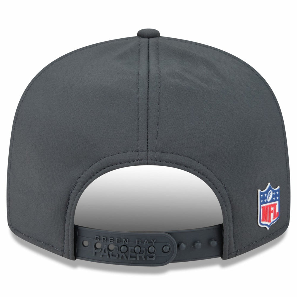 Green Bay Packers New Era 2025 Sideline Cold Weather Split Panel 9FIFTY Snapback Hat - Charcoal Hats