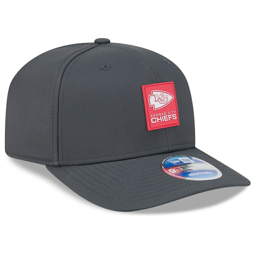 Kansas City Chiefs New Era 2025 Sideline Cold Weather 9SEVENTY Adjustable Hat - Charcoal Hats