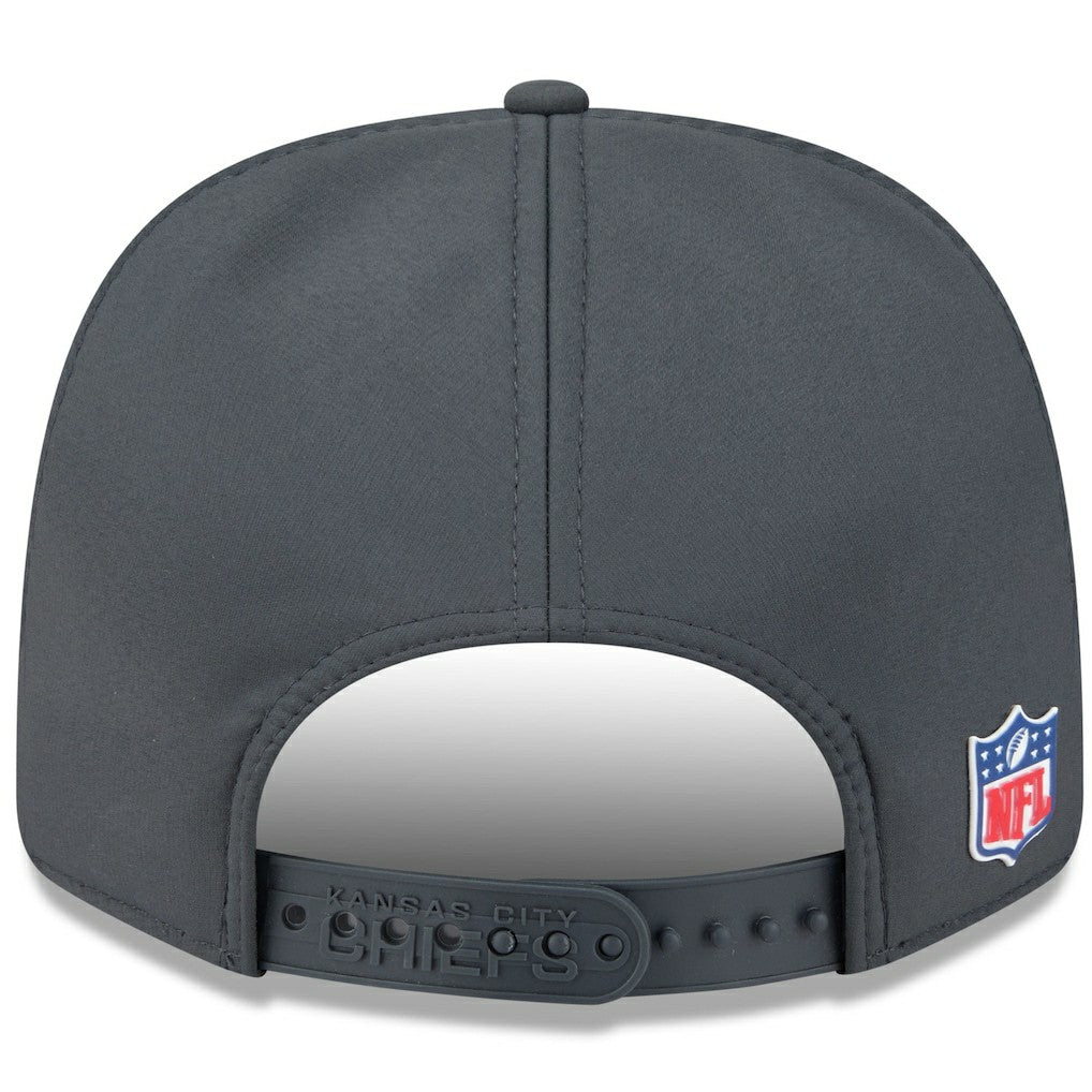 Kansas City Chiefs New Era 2025 Sideline Cold Weather 9SEVENTY Adjustable Hat - Charcoal Hats