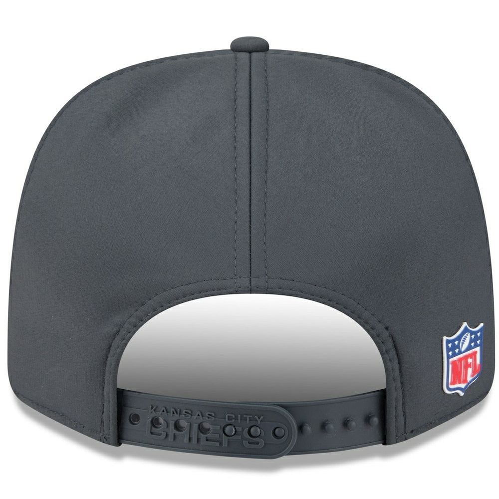 Kansas City Chiefs New Era 2025 Sideline Cold Weather 9SEVENTY Adjustable Hat - Charcoal Hats