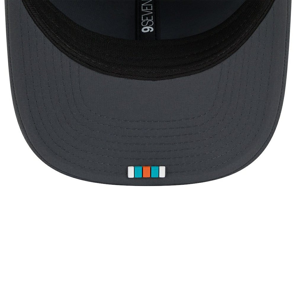 Miami Dolphins New Era 2025 Sideline Cold Weather 9SEVENTY Adjustable Hat - Charcoal Hats