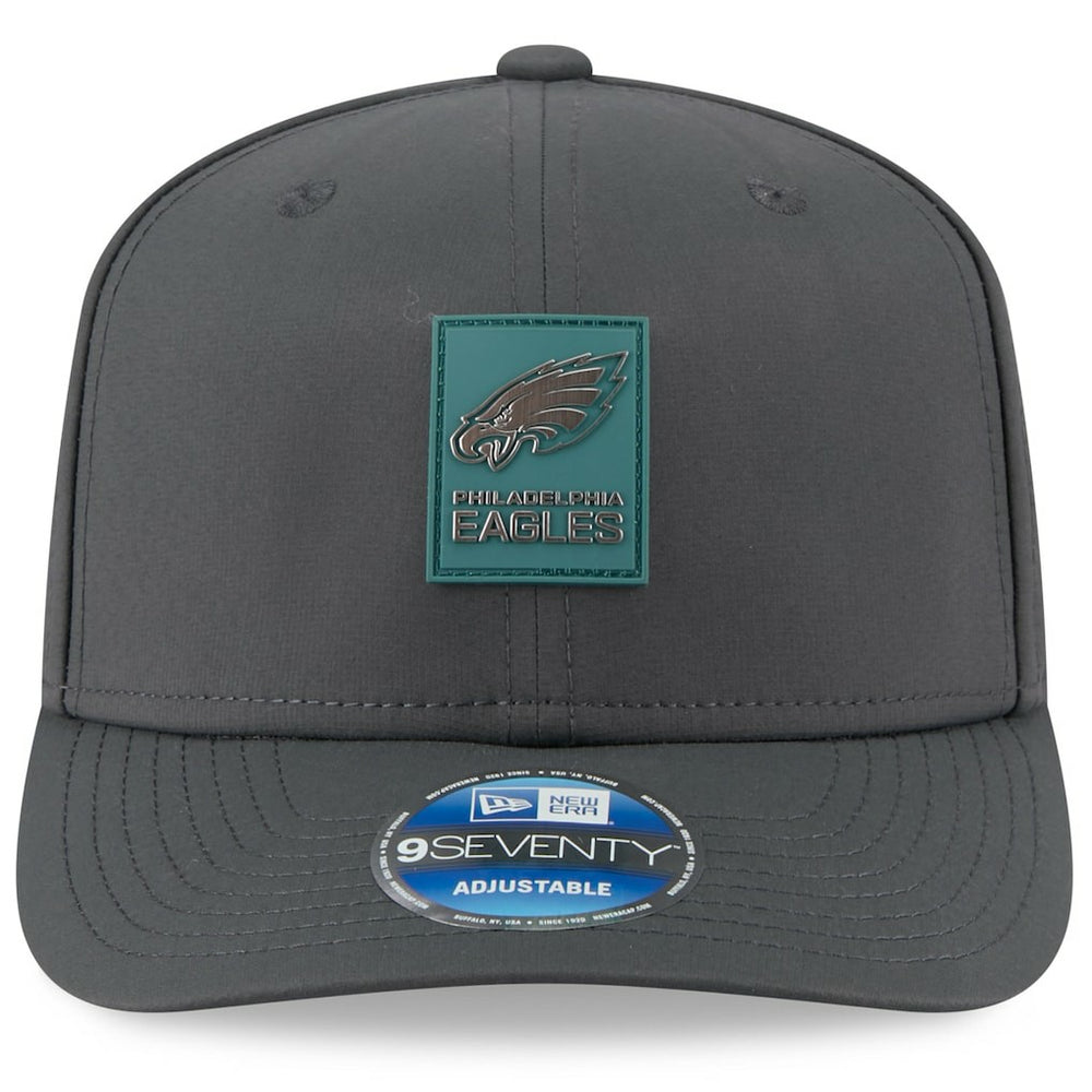 Philadelphia Eagles New Era 2025 Sideline Cold Weather 9SEVENTY Adjustable Hat - Charcoal Hats