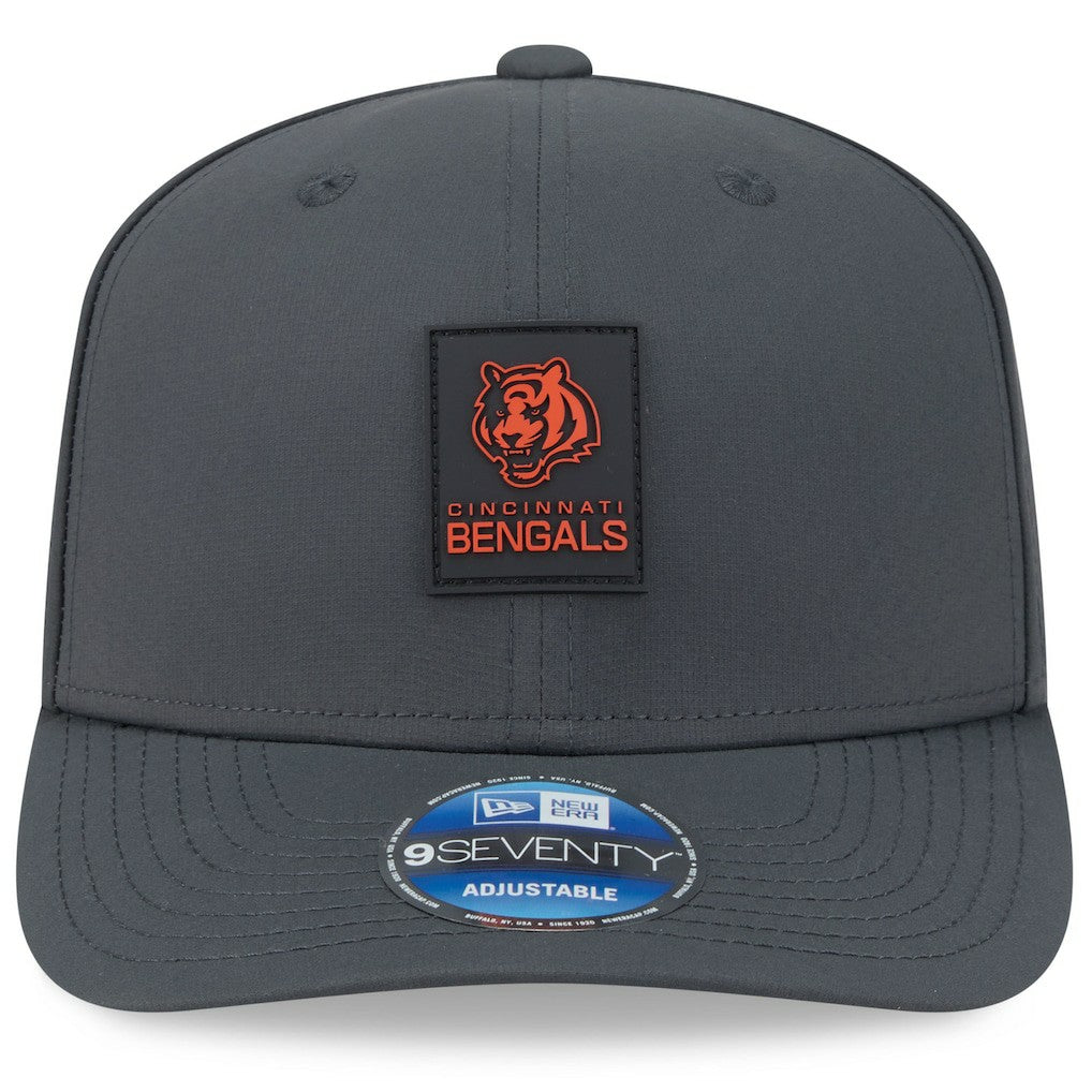 Cincinnati Bengals New Era 2025 Sideline Cold Weather 9SEVENTY Adjustable Hat - Charcoal Hats