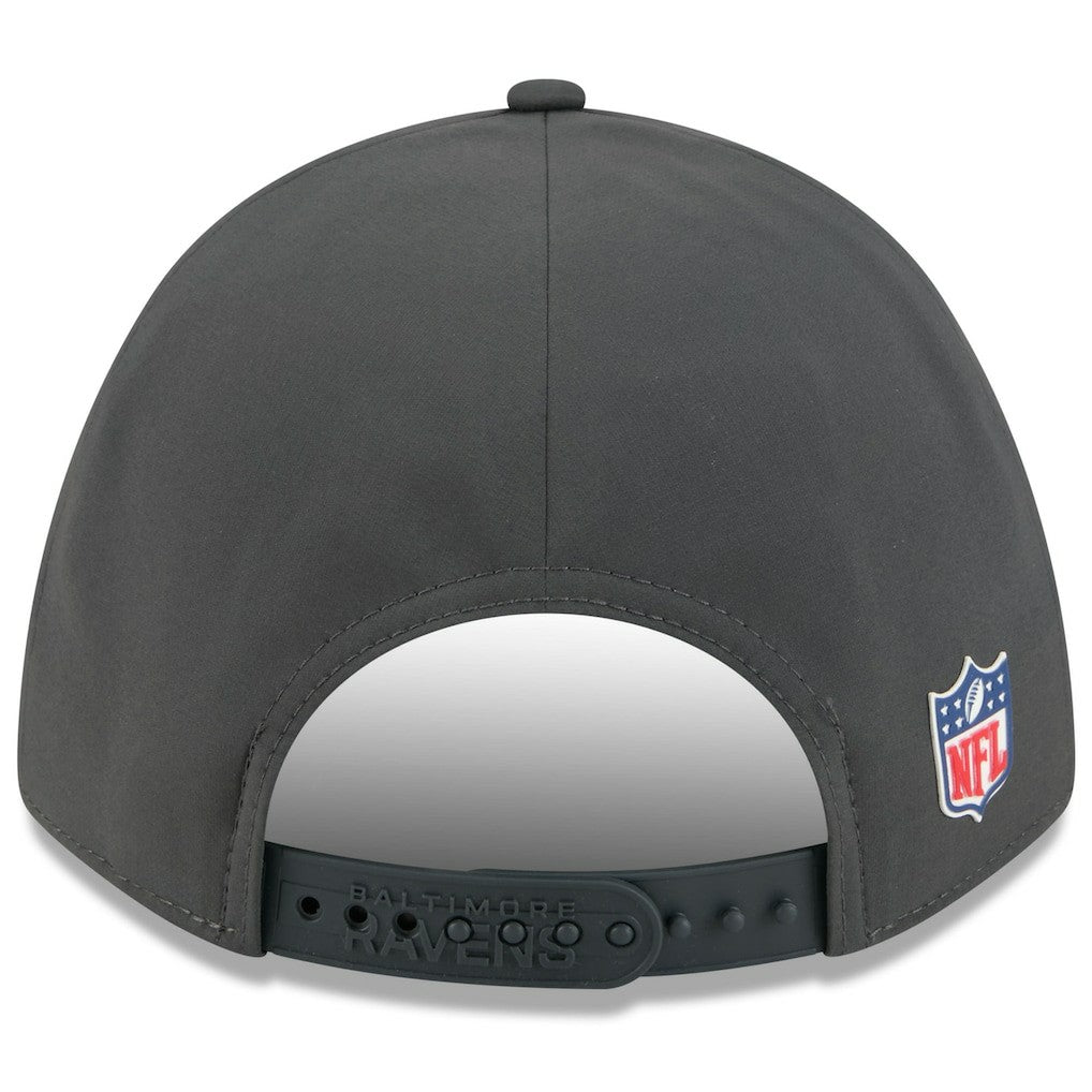 Baltimore Ravens New Era 2025 Sideline Cold Weather 9FORTY M-Crown Adjustable Hat - Charcoal Hats