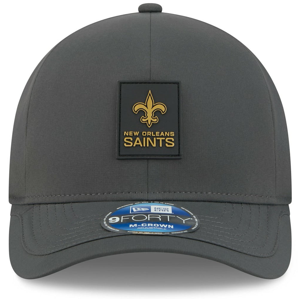 New Orleans Saints New Era 2025 Sideline Cold Weather 9FORTY M-Crown Adjustable Hat - Charcoal Hats